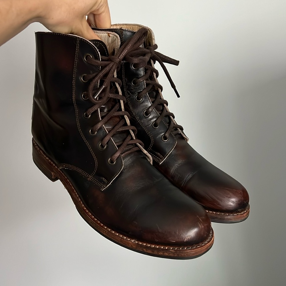 BED|STU Men's Brown Leather Boots